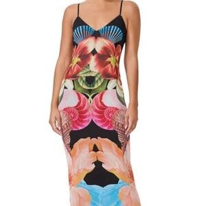 AFRM Amina Mesh Midi Dress